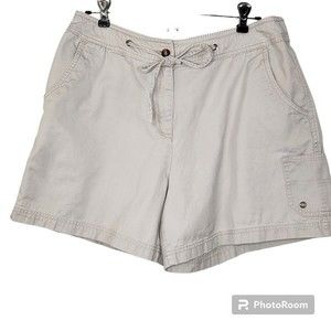 Westbound Khaki Womens Cotton Shorts 5" Inseam Size 12P Outdoor